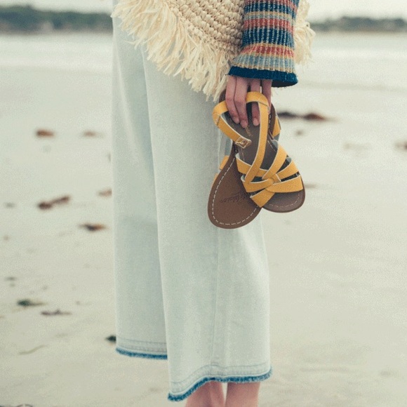 mustard salt water sandals